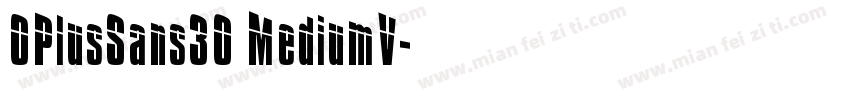 OPlusSans30 MediumV字体转换